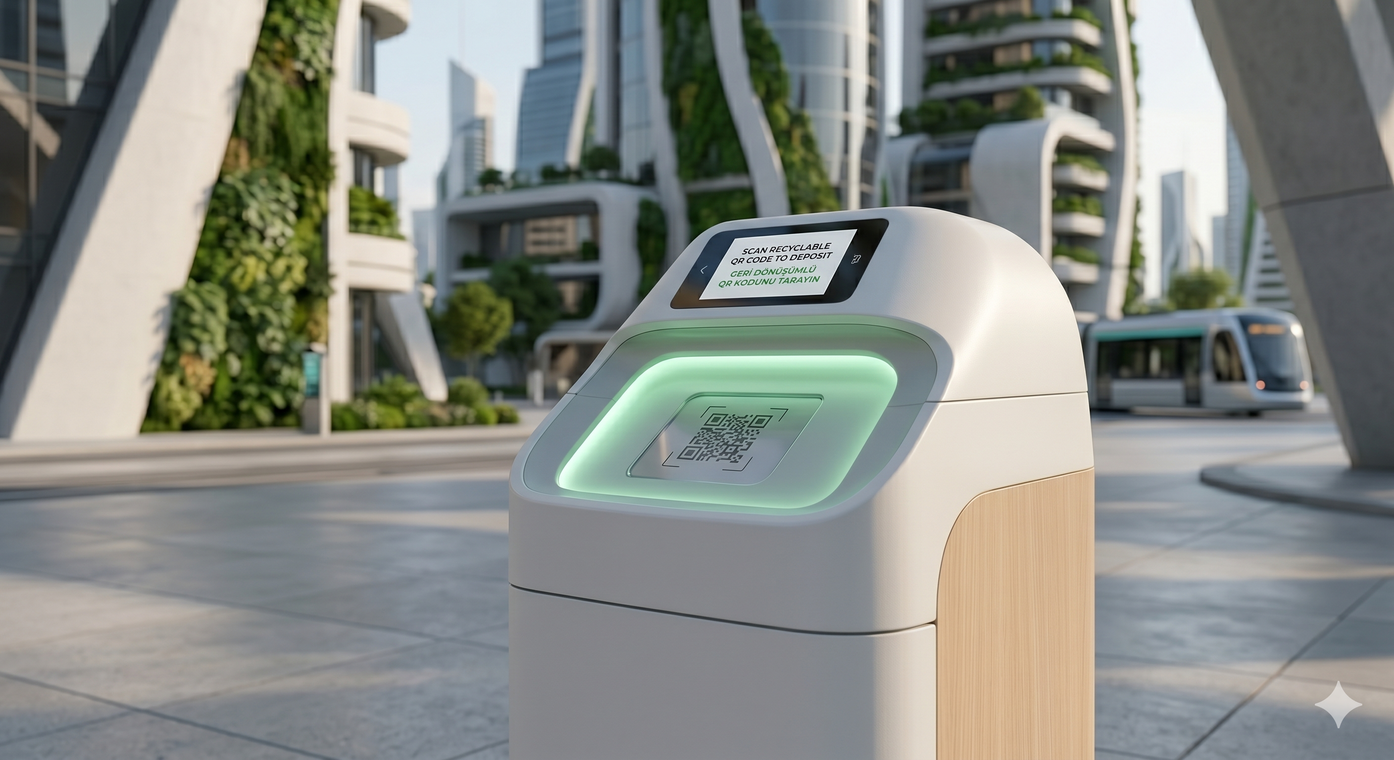 AtBox akıllı atık ünitesi konsept görseli